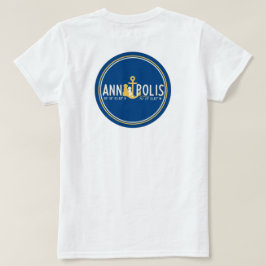 Weißer T - Shirt der Frau verankert in Annapolis H