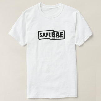 Weißer T - Shirt mit schwarzem Logo