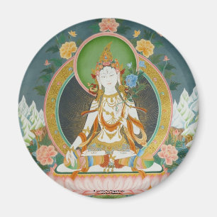 Weißer Tara-Magnet Magnet