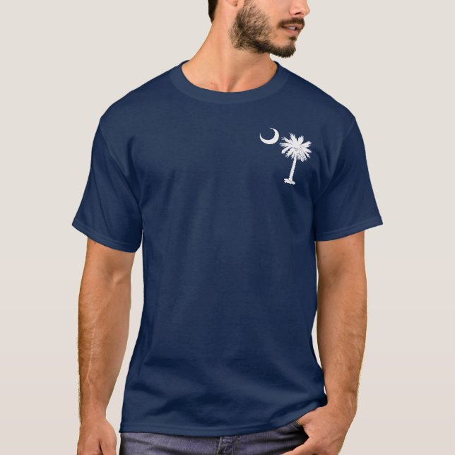 Weißer TaschePalmetto T-Shirt (Vorderseite)