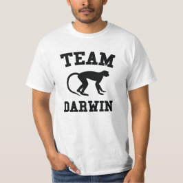 Weißer Teamdarwin-T - Shirt