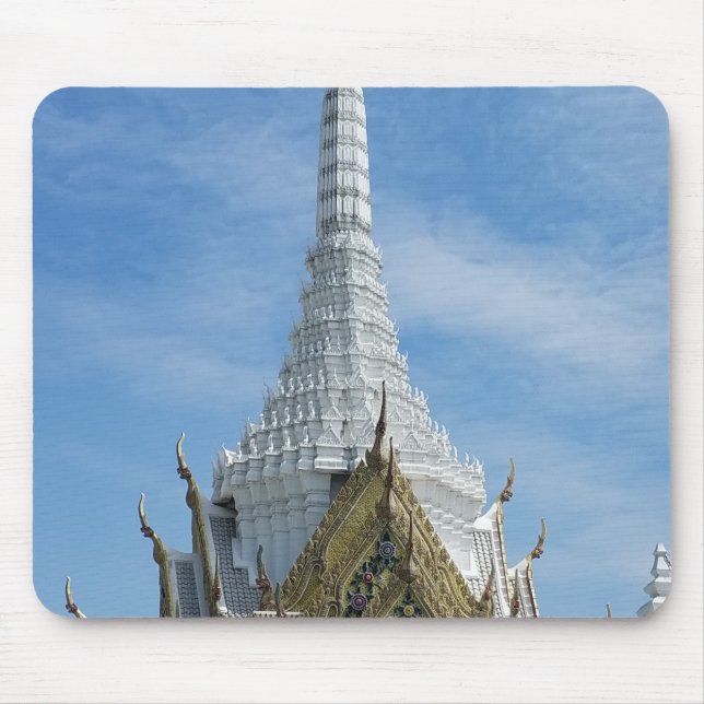 Weißer Tempel 2 Mousepad (Vorne)