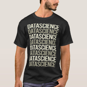 Weißer Text Data Science T-Shirt