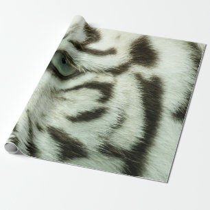 WEISSER TIGER-GESICHT GESCHENKPAPIER