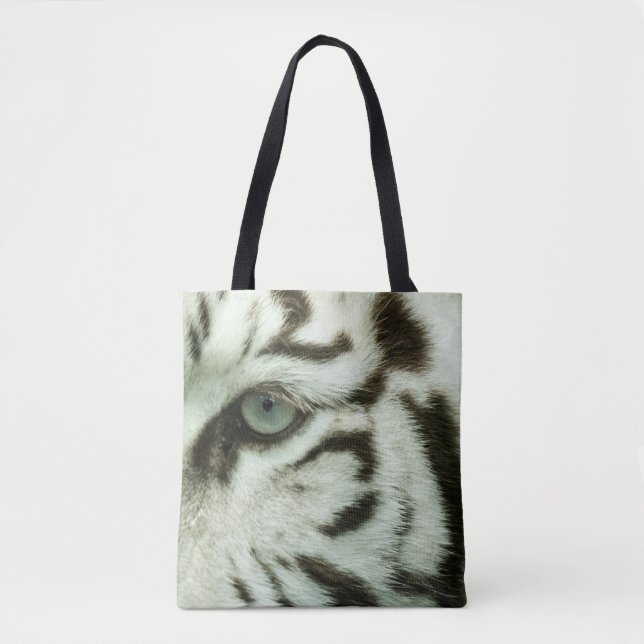 WEISSER TIGER-GESICHT TASCHE (Vorderseite)