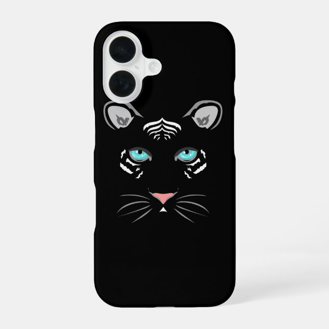 Weißer Tiger iPhone 16 Hülle (Rückseite)