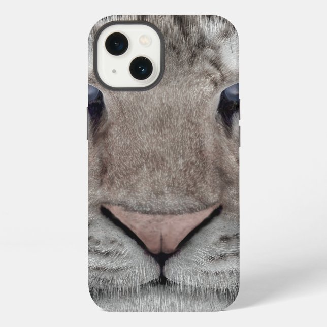 Weißer Tiger iPhone Hülle (Rückseite)