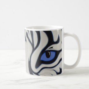Weißer Tiger Kaffeetasse