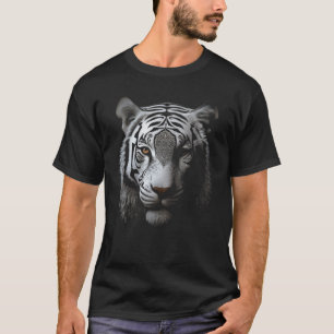 Weißer Tiger Kunstwerk Tiermotiv Tiger 1 T-Shirt