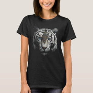 Weißer Tiger Kunstwerk Tiermotiv Tiger T-Shirt