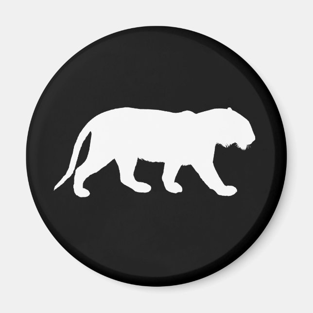 Weißer Tiger Magnet (Vorne)