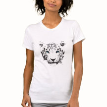 Weißer Tiger mit blauen Augen