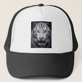 Weißer Tiger mit blauen Augen Truckerkappe