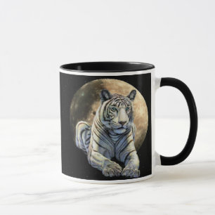 Weißer Tiger-Mond Tasse