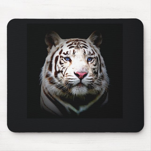 Weißer Tiger Mousepad (Vorne)