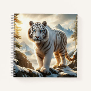 Weißer Tiger Notizbuch
