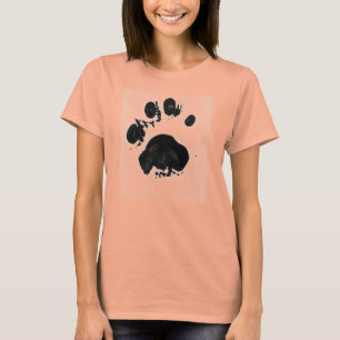 Weißer Tiger-Tatzen-Druck T-Shirt