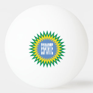 Weißer Tischtennisball BRAZIL ESPORTE