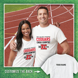 Weißer Tomball Oberschulkameraden Cross Country T-Shirt
