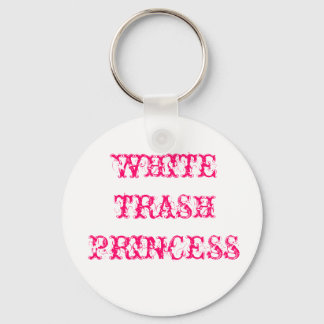 WEISSER TRASH PRINCESS SCHLÜSSELANHÄNGER