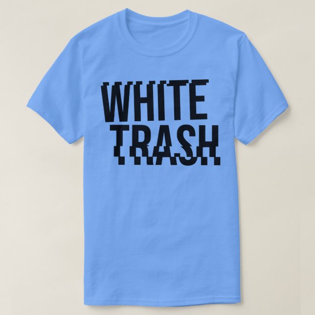 WEISSER TRASH T-Shirt (Design vorne)