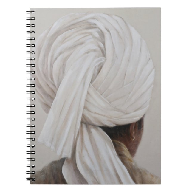 Weißer Turban 2014 Notizblock (Vorderseite)