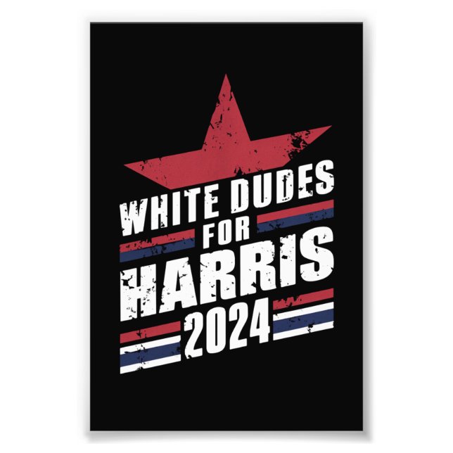 Weißer Typ für Kamala Harris 2024 Fotodruck (Vorne)