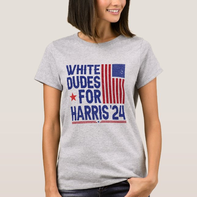 Weißer Typ für Kamala Harris 2024 T-Shirt (Vorderseite)