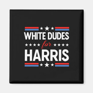 Weißer Typ für Kamala Harris Präsidentschaftswahl Magnet