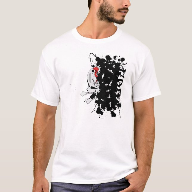 Weißer UDB Spritzer-T - Shirt (Vorderseite)