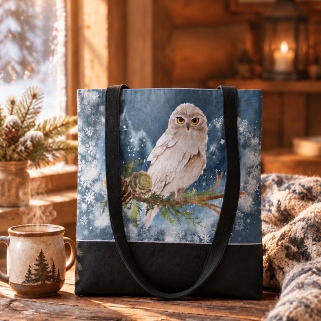 Weißer Uhu Tasche (Von Creator hochgeladen)