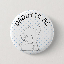 Weißer und blauer button