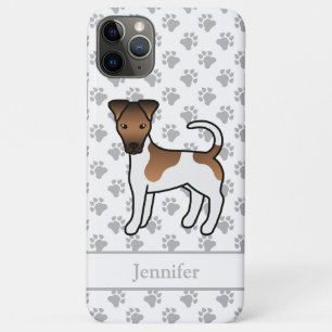 Weißer und brauner glatter Fox Terrier Süßer Hund Case-Mate iPhone Hülle