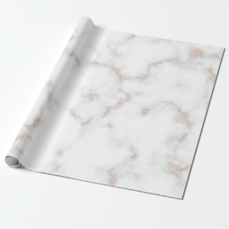 Weißer und goldener Marmor Geschenkpapier