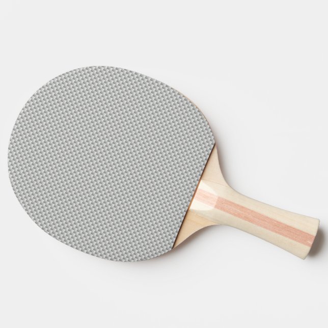 Weißer und grauer Kohlenstoff-Faser-Graphit Tischtennis Schläger (Seitenansicht)