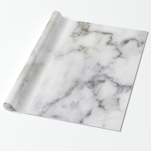 Weißer und grauer Marmorimitat Geschenkpapier