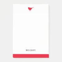 Weißer und leuchtender Roter Vogel mit Grenze, Nam