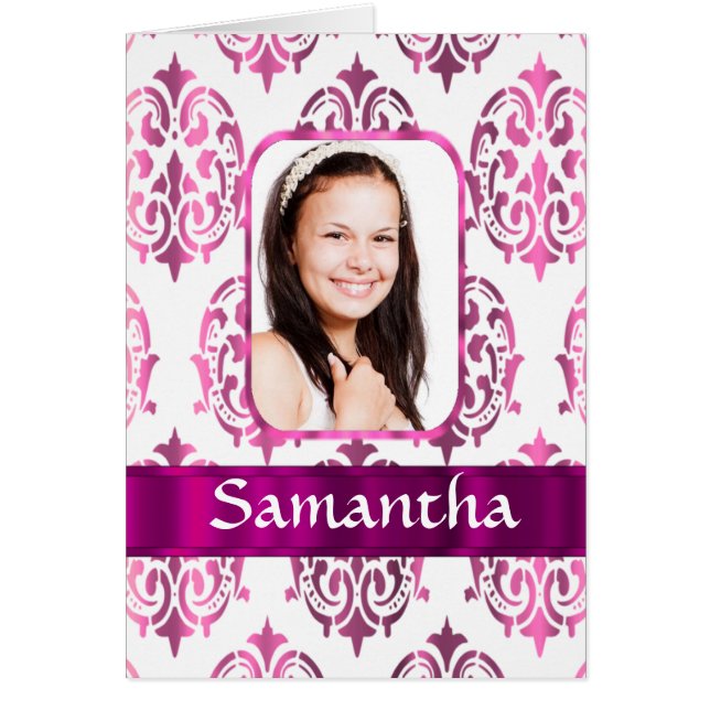 Weißer und rosa Damast (Vorne)