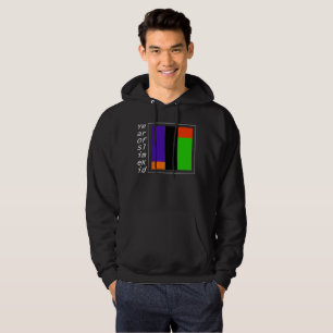 WEISSER VERTIKALER TITEL MIT DEM GUTEN FARBHOODIE HOODIE