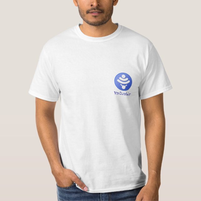 Weißer Vistumbler.net-T - Shirt (Vorderseite)