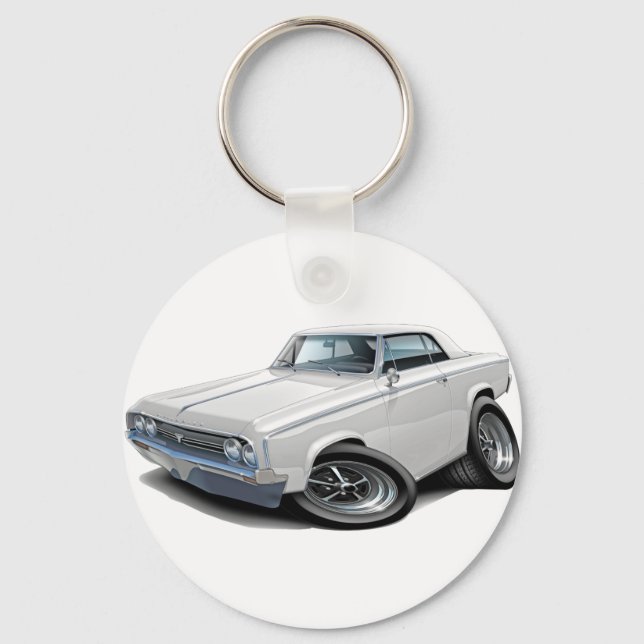 Weißer Wagen 1964-65 Schlüsselanhänger (Vorderseite)