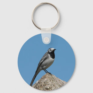 Weißer Wagenvogel Schlüsselanhänger