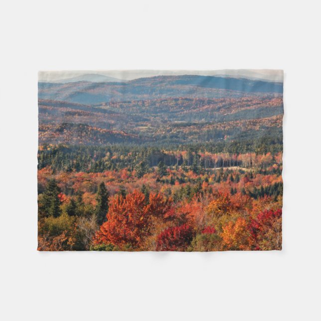 Weißer Wald | New Hampshire Fleecedecke (Vorderseite (Horizontal))