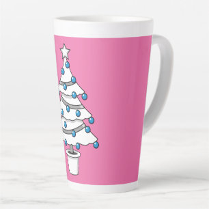 Weißer Weihnachtsbaum Milchtasse