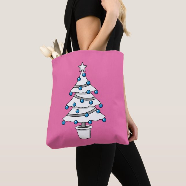 Weißer Weihnachtsbaum Tasche (Von Nahem)