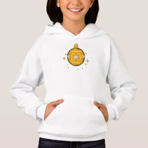 Weißer Weihnachtskinder-Sweatshirt-Hoodie Hoodie