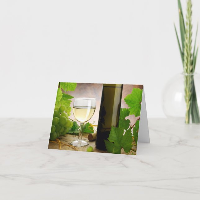 Weißer Wein Karte (Vorderseite)