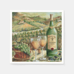 Weißer Wein-Liebhaber Serviette