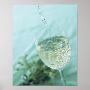 Weißer Wein Poster
