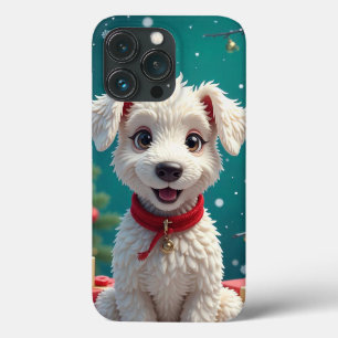 Weißer Welpe Freude ✨ Süß Minimal Tier Whimsical � Case-Mate iPhone Hülle